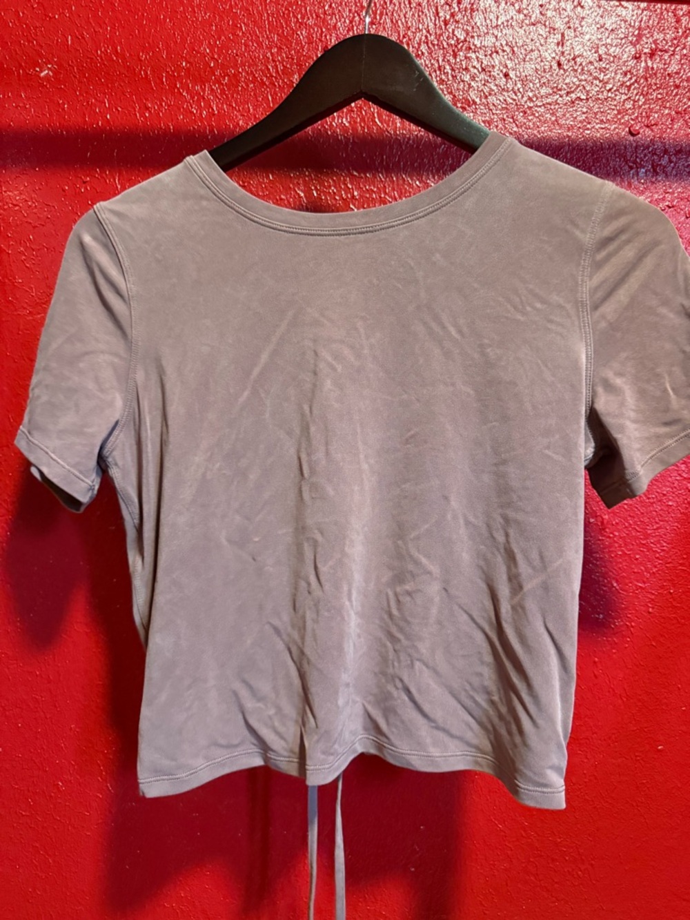 27. Preloved lululemon Short Sleeve Crewneck Top - Mauve Gray